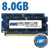 OWC 8GB Dual Channel SO-DIMM PC3-10600 DDR3 1333MHz SO-DIMM 204 Pin CL9 (2x 4GB) Image