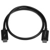 StarTech Thunderbolt 3 Cable 0.5 m (1.6 ft) Male/Male Black Image