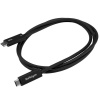 Startech Thunderbolt 3 Cable 1m (3.3 ft) Male to Male Black Image