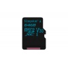 64GB Kingston Canvas Go microSD Memory Card CL10 UHS-I U3 V30 Image