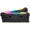 16GB Corsair Vengeance RGB Pro DDR4 3200MHz PC4-25600 CL14 Dual Channel Kit (2x 8GB) Black Image