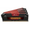 32GB Corsair Vengeance Pro Series DDR3 1600MHz PC3-12800 CL9 Quad Channel Kit (4x 8GB) Red Image