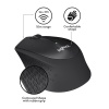 Logitech M330 Silent Plus Wireless Mouse - Black Image