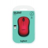 Logitech M220 Silent Wireless Mouse - Red Image