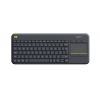 Logitech K400 Plus Wireless Touch Keyboard - French Layout - Black