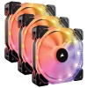 Corsair HD120 PWM RGB High Performance 120mm Computer Case Fans - Triple Pack w/Controller