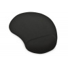 Ednet Gel Mouse Pad w/Wrist Rest - Black