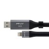 32GB PNY Duo Link iOS OTG USB 3.0 Type-A/Lightning Flash Drive - Grey Image