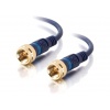 C2G 12ft 75-Ohm Velocity Mini-Coax F-Type Coaxial Cable Image