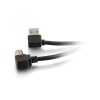 C2G 6.6ft USB 2.0-A to USB-B Angled Cable Image