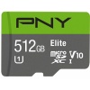 512GB PNY Elite microSDXC UHS-1 U1 V10 Memory Card w/Adapter Image