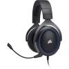 Corsair HS50 Wired Stereo Gaming Headset w/Microphone - Blue - 6 ft Image