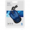 Adesso iMouse S8L LED Optical Wired USB Retractable Mini Mouse - Blue Image