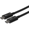 Startech Thunderbolt 3 Cable 0.8 m (2.7 ft) Male/Male - Black Image