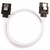 Corsair Premium Sleeved SATA III Cables (2 Pack) - White Image
