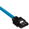 Corsair Premium Sleeved SATA III Cables (2 Pack) - Blue Image