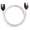 Corsair Premium Sleeved SATA III Cables 60cm (2 Pack) - White Image