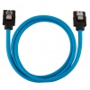 Corsair Premium Sleeved SATA III Cables 60cm (2 Pack) - Blue Image