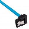 Corsair Premium Sleeved SATA III Cables 90° Connector (2 Pack) - Blue Image