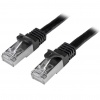StarTech.com Shielded (SFTP) Cat6 RJ45 Patch Cable 1m – Black Image