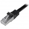 StarTech.com Shielded (SFTP) Cat6 RJ45 Patch Cable 3m – Black Image