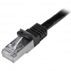 StarTech.com Shielded (SFTP) Cat6 RJ45 Patch Cable 5m – Black Image