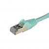 StarTech.com 10 Gigabit Shielded (SFTP) Cat6a RJ45 Patch Cable 1m – Aqua Image