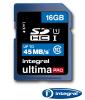 16GB Integral Ultima Pro SDHC 45MB/sec CL10 High-Speed (UHS-1) memory card Image