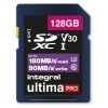 128GB Integral Ultima Pro SDXC Memory Card V30 UHS-I U3 180MB/sec Image