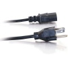 C2G 6FT 14 AWG NEMA 5-15P to IEC320 C13 Premium Universal Power Cable - Black Image