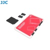 JJC Memory Card Case for 4x microSD + 2x SD Cards - Red Edition - MCH-SDMSD6 Image