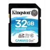 32GB Kingston Canvas Go SDHC Memory Card UHS-I U3 CL10