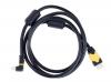 HDMI Cable 19-pin Male to 19-pin Male (Angled connection) Black 1.5m Image