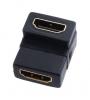 HDMI Female to Female Connector Adapter - 90 degree angle Image