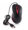 NEON Optical Mouse USB2.0 Dual-button with scroll-wheel Black/Burgundy Image