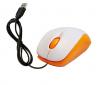 NEON Optical Mouse USB2.0 Dual-button with scroll-wheel Compact size White/Orange Image