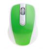 NEON Wireless Optical Mouse USB Dual-button with scroll-wheel White/Green Image