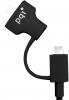 PQI i-Charger Du-Plug for Car - Car Charger with Lightning and micro USB connectors (Black) Image
