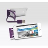 PQI i-Cable Charging and Sync Stand for Apple Lightning Devices - Purple Edition Image