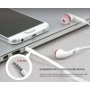 PQI In-Ear Stereo Earphones, Hands-Free Call Answering, Flat Cable Design, White Edition Image