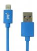 PQI i-Cable Lightning 100 Blue Charging Cable for Apple iPhone/iPad/iPod (100cm) Image