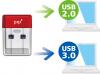 64GB PQI U603V USB3.0 Ultra-small Flash Drive Red Edition Image