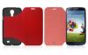 Red Flip Case for Samsung Galaxy S4 with sleep/wake function Image