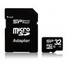 32GB Silicon Power microSD Memory Card SDHC Class 10 w/ SD adapter (SP032GBSTH010V10SP) 40MB/sec Image