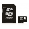 8GB Silicon Power microSD Memory Card SDHC Class 10 w/ SD adapter (SP008GBSTH010V10SP) 40MB/sec Image