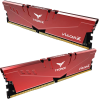 16GB Team Group T-Force Vulcan Z DDR4 3600MHz CL18 Dual Channel Memory Kit (2x8GB) - Red