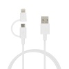 Team 2-in-1 Lightning And Micro USB Charging and Sync Cable White 100cm (WC02) Image