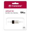 64GB Transcend JetFlash 890S OTG Flash Drive with USB3.1 and USB Type-C Connectors Image