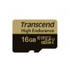 16GB Transcend High Endurance MicroSDHC Card CL10 w/SD Adapter Image