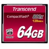 64GB Transcend 800X CompactFlash Memory Card 120MB/sec Image
